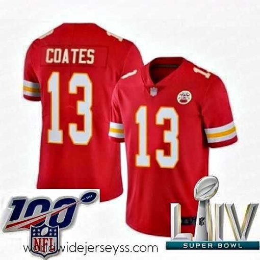 Marvelously styled 2020 Super Bowl LIV Kansas City Chiefs #13 Sammie Coates Red Team Color Vapor Untouchable Limited Player Football Jersey