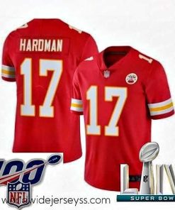 Exquisitely designed 2020 Super Bowl LIV Kansas City Chiefs #17 Mecole Hardman Red Team Color Vapor Untouchable Limited Player Football Jersey