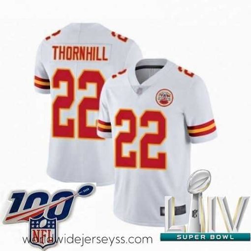 Superbly made 2020 Super Bowl LIV Kansas City Chiefs #22 Juan Thornhill White Vapor Untouchable Limited Player Football Jersey