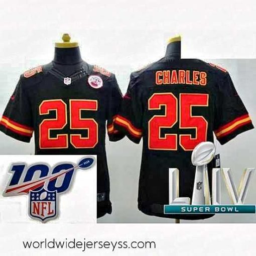 Marvelously styled 2020 Super Bowl LIV Kansas City Chiefs #25 Jamaal Charles Black Team Color Vapor Untouchable Limited Player Football Jersey