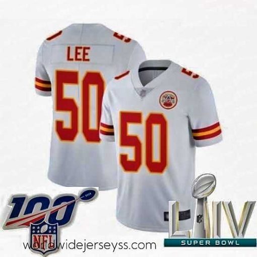 Exceptionally fashioned 2020 Super Bowl LIV Kansas City Chiefs #50 Darron Lee White Vapor Untouchable Limited Player Football Jersey