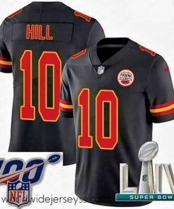 Exquisitely designed 2020 Super Bowl LIV Nike Kansas City Chiefs #10 Tyreek Hill Limited Black Rush Vapor Untouchable NFL Jersey