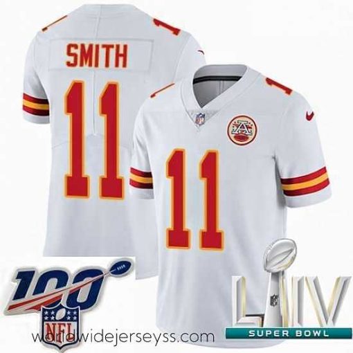 Exceptionally fashioned 2020 Super Bowl LIV Nike Kansas City Chiefs #11 Alex Smith White Vapor Untouchable Limited Player NFL Jersey