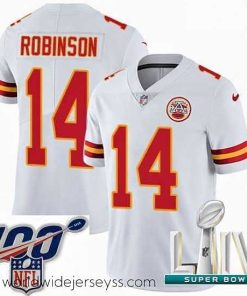 Exceptionally fashioned 2020 Super Bowl LIV Nike Kansas City Chiefs #14 Demarcus Robinson White Vapor Untouchable Limited Player NFL Jersey