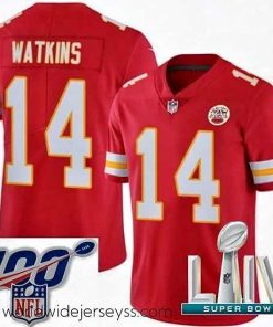 Superbly made 2020 Super Bowl LIV Nike Kansas City Chiefs #14 Sammy Watkins Red Team Color Vapor Untouchable Limited Player NFL Jersey