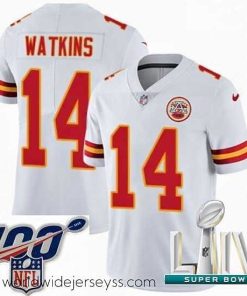 Exceptionally fashioned 2020 Super Bowl LIV Nike Kansas City Chiefs #14 Sammy Watkins White Vapor Untouchable Limited Player NFL Jersey