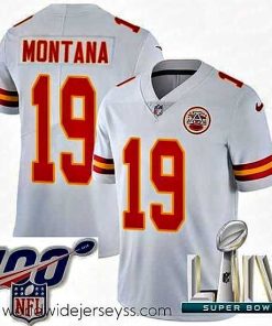 Superbly made 2020 Super Bowl LIV Nike Kansas City Chiefs #19 Joe Montana White Vapor Untouchable Limited Player NFL Jersey