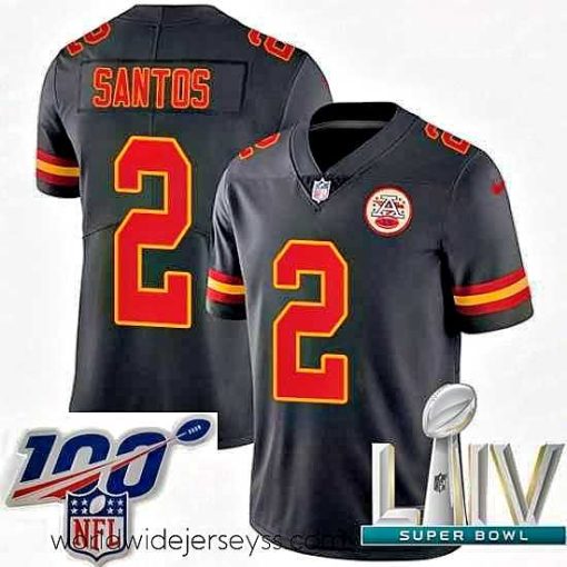 Exceptionally fashioned 2020 Super Bowl LIV Nike Kansas City Chiefs #2 Cairo Santos Limited Black Rush Vapor Untouchable NFL Jersey