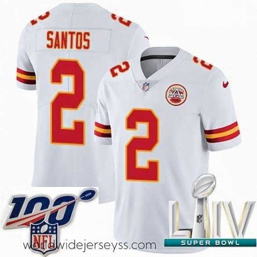 Exceptionally fashioned 2020 Super Bowl LIV Nike Kansas City Chiefs #2 Cairo Santos White Vapor Untouchable Limited Player NFL Jersey