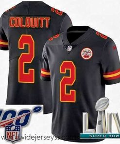 Finely crafted 2020 Super Bowl LIV Nike Kansas City Chiefs #2 Dustin Colquitt Limited Black Rush Vapor Untouchable NFL Jersey