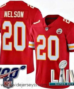 Exceptionally fashioned 2020 Super Bowl LIV Nike Kansas City Chiefs #20 Steven Nelson Red Team Color Vapor Untouchable Limited Player NFL Jersey