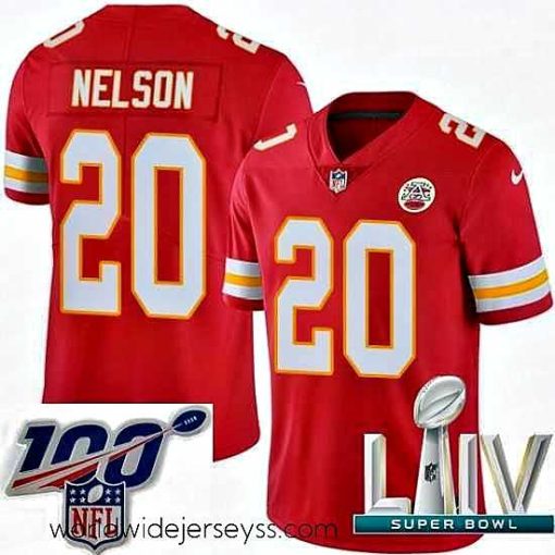 Exceptionally fashioned 2020 Super Bowl LIV Nike Kansas City Chiefs #20 Steven Nelson Red Team Color Vapor Untouchable Limited Player NFL Jersey
