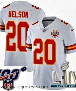 Exceptionally fashioned 2020 Super Bowl LIV Nike Kansas City Chiefs #20 Steven Nelson White Vapor Untouchable Limited Player NFL Jersey