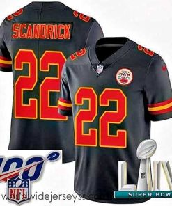 Marvelously styled 2020 Super Bowl LIV Nike Kansas City Chiefs #22 Orlando Scandrick Limited Black Rush Vapor Untouchable NFL Jersey