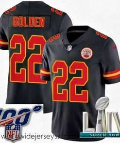 Superbly made 2020 Super Bowl LIV Nike Kansas City Chiefs #22 Robert Golden Limited Black Rush Vapor Untouchable NFL Jersey