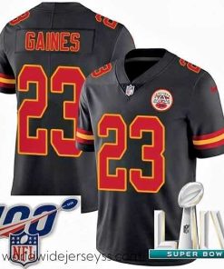 Finely crafted 2020 Super Bowl LIV Nike Kansas City Chiefs #23 Phillip Gaines Limited Black Rush Vapor Untouchable NFL Jersey