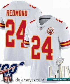 Exceptionally fashioned 2020 Super Bowl LIV Nike Kansas City Chiefs #24 Will Redmond White Vapor Untouchable Limited Player NFL Jersey