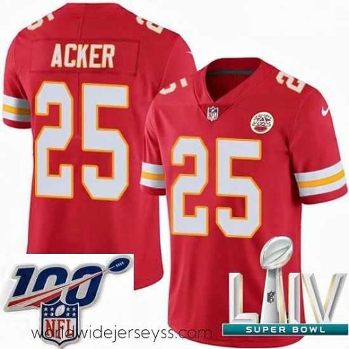 Marvelously styled 2020 Super Bowl LIV Nike Kansas City Chiefs #25 Kenneth Acker Red Team Color Vapor Untouchable Limited Player NFL Jersey