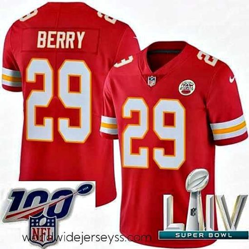 Finely crafted 2020 Super Bowl LIV Nike Kansas City Chiefs #29 Eric Berry Red Team Color Vapor Untouchable Limited Player NFL Jersey