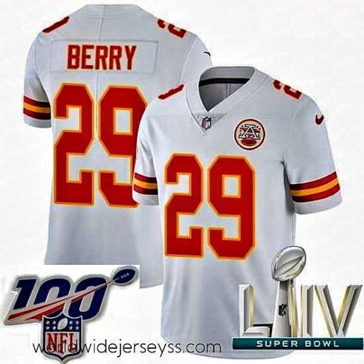 Exceptionally fashioned 2020 Super Bowl LIV Nike Kansas City Chiefs #29 Eric Berry White Vapor Untouchable Limited Player NFL Jersey
