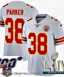 Superbly made 2020 Super Bowl LIV Nike Kansas City Chiefs #38 Ron Parker White Vapor Untouchable Limited Player NFL Jersey