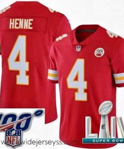 Exquisitely designed 2020 Super Bowl LIV Nike Kansas City Chiefs #4 Chad Henne Red Team Color Vapor Untouchable Limited Player NFL Jersey