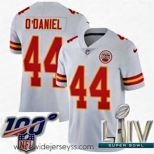 Exceptionally fashioned 2020 Super Bowl LIV Nike Kansas City Chiefs #44 Dorian O'Daniel White Vapor Untouchable Limited Player NFL Jersey