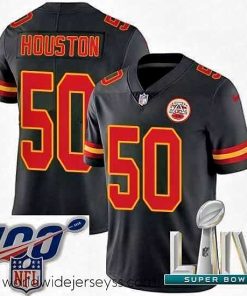 Marvelously styled 2020 Super Bowl LIV Nike Kansas City Chiefs #50 Justin Houston Limited Black Rush Vapor Untouchable NFL Jersey