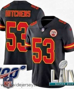 Exceptionally fashioned 2020 Super Bowl LIV Nike Kansas City Chiefs #53 Anthony Hitchens Limited Black Rush Vapor Untouchable NFL Jersey