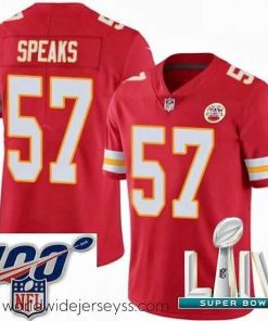 Exquisitely designed 2020 Super Bowl LIV Nike Kansas City Chiefs #57 Breeland Speaks Red Team Color Vapor Untouchable Limited Player NFL Jersey