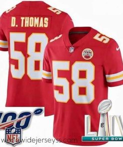 Exceptionally fashioned 2020 Super Bowl LIV Nike Kansas City Chiefs #58 Derrick Thomas Red Team Color Vapor Untouchable Limited Player NFL Jersey