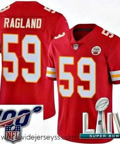 Exceptionally fashioned 2020 Super Bowl LIV Nike Kansas City Chiefs #59 Reggie Ragland Red Team Color Vapor Untouchable Limited Player NFL Jersey
