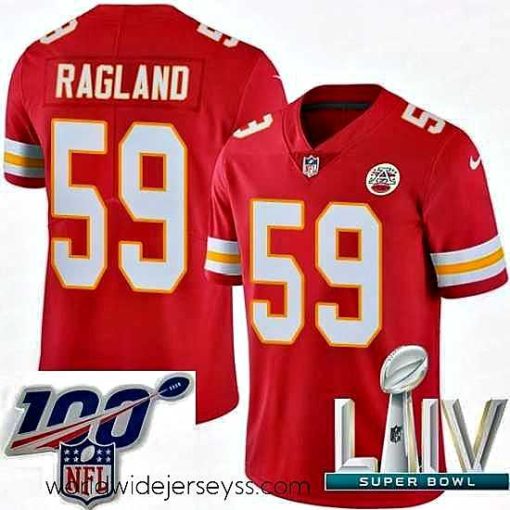 Exceptionally fashioned 2020 Super Bowl LIV Nike Kansas City Chiefs #59 Reggie Ragland Red Team Color Vapor Untouchable Limited Player NFL Jersey