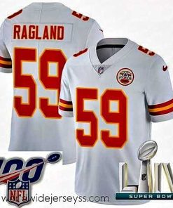 Marvelously styled 2020 Super Bowl LIV Nike Kansas City Chiefs #59 Reggie Ragland White Vapor Untouchable Limited Player NFL Jersey