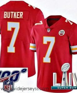 Superbly made 2020 Super Bowl LIV Nike Kansas City Chiefs #7 Harrison Butker Red Team Color Vapor Untouchable Limited Player NFL Jersey