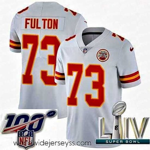 Marvelously styled 2020 Super Bowl LIV Nike Kansas City Chiefs #73 Zach Fulton White Vapor Untouchable Limited Player NFL Jersey