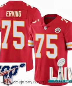 Superbly made 2020 Super Bowl LIV Nike Kansas City Chiefs #75 Cameron Erving Red Team Color Vapor Untouchable Limited Player NFL Jersey