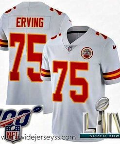 Superbly made 2020 Super Bowl LIV Nike Kansas City Chiefs #75 Cameron Erving White Vapor Untouchable Limited Player NFL Jersey