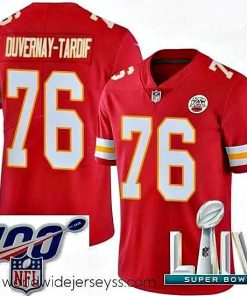 Exceptionally fashioned 2020 Super Bowl LIV Nike Kansas City Chiefs #76 Laurent Duvernay-Tardif Red Team Color Vapor Untouchable Limited Player NFL Jersey