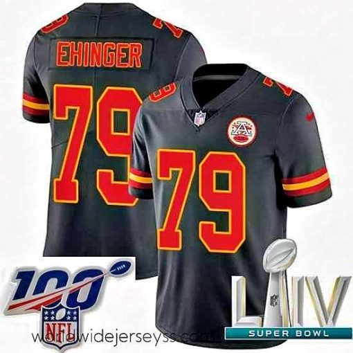 Marvelously styled 2020 Super Bowl LIV Nike Kansas City Chiefs #79 Parker Ehinger Limited Black Rush Vapor Untouchable NFL Jersey