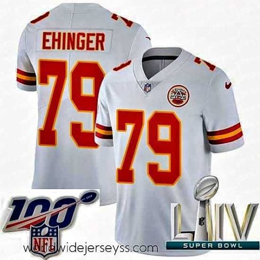 Superbly made 2020 Super Bowl LIV Nike Kansas City Chiefs #79 Parker Ehinger White Vapor Untouchable Limited Player NFL Jersey