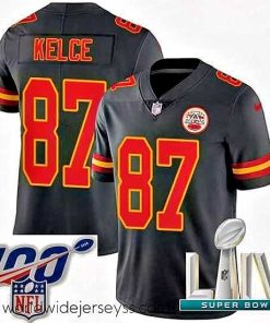 Exquisitely designed 2020 Super Bowl LIV Nike Kansas City Chiefs #87 Travis Kelce Limited Black Rush Vapor Untouchable NFL Jersey