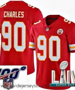 Marvelously styled 2020 Super Bowl LIV Nike Kansas City Chiefs #90 Stefan Charles Red Team Color Vapor Untouchable Limited Player NFL Jersey