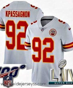 Exquisitely designed 2020 Super Bowl LIV Nike Kansas City Chiefs #92 Tanoh Kpassagnon White Vapor Untouchable Limited Player NFL Jersey