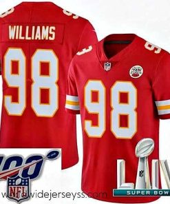 Exquisitely designed 2020 Super Bowl LIV Nike Kansas City Chiefs #98 Xavier Williams Red Team Color Vapor Untouchable Limited Player NFL Jersey