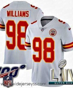 Exquisitely designed 2020 Super Bowl LIV Nike Kansas City Chiefs #98 Xavier Williams White Vapor Untouchable Limited Player NFL Jersey