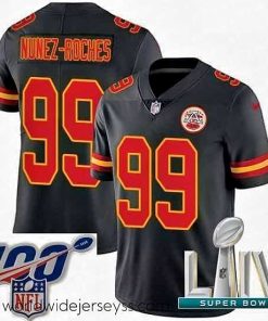 Superbly made 2020 Super Bowl LIV Nike Kansas City Chiefs #99 Rakeem Nunez-Roches Limited Black Rush Vapor Untouchable NFL Jersey