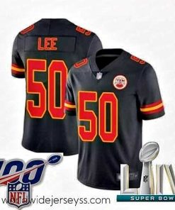 Exquisitely designed 2020 Super Bowl LIV Kansas City Chiefs #50 Darron Lee Limited Black Rush Vapor Untouchable Football Jersey