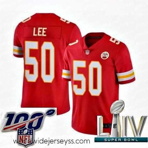Exquisitely designed 2020 Super Bowl LIV Kansas City Chiefs #50 Darron Lee Red Team Color Vapor Untouchable Limited Player Football Jersey