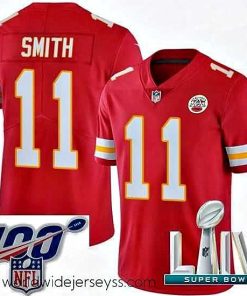 Marvelously styled 2020 Super Bowl LIV Nike Kansas City Chiefs #11 Alex Smith Red Team Color Vapor Untouchable Limited Player NFL Jersey